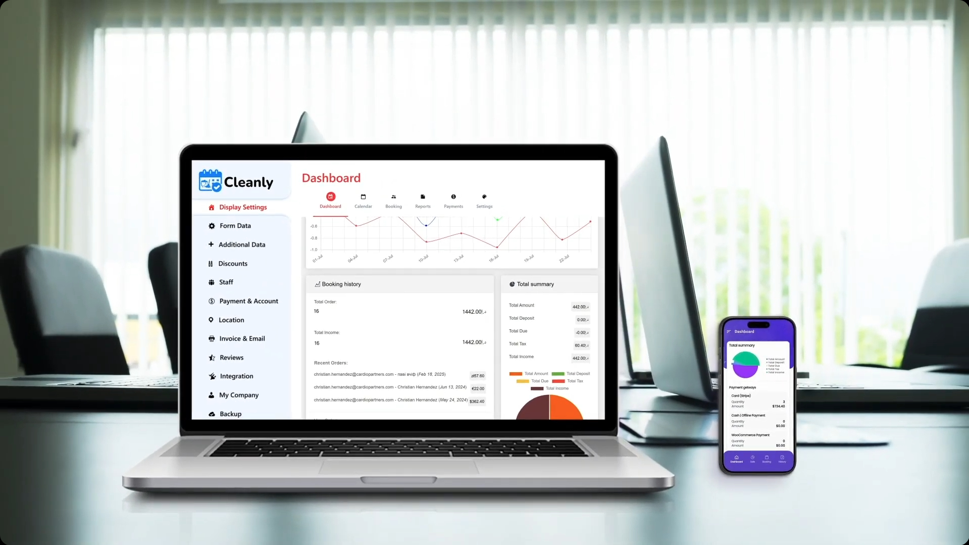 Cleanly Booking System